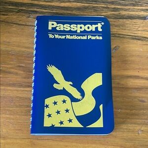 🎉NWT! Blue and Yellow National Parks Passport Book